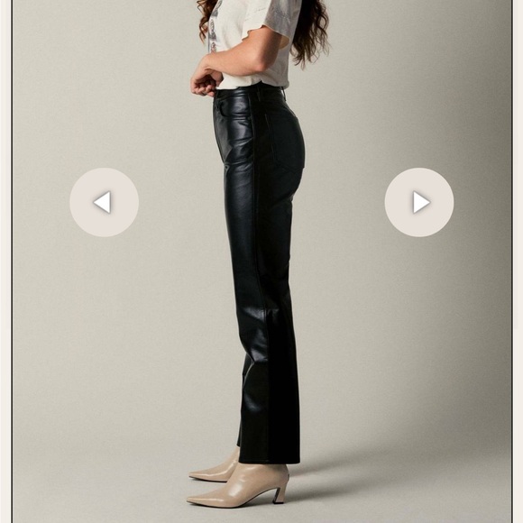 AGOLDE Recycled Leather 90s Pinch Waist Pants - Picture 4 of 7